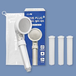 집앤 고급 필터 샤워기 세트 필터 총 1+3개 포함 여행용샤워필터 샤워기헤드 샤워헤드, 샤워기본체 + 필터 4개 J422, 1세트