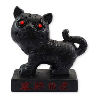 迷你黑虎將軍公仔 虎爺模型 金虎爺擺飾 五行虎爺公仔, 1個