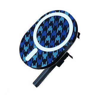 배달대행 오토바이 자전거 킥보드 바이크 가민 클립 자석거치대 휴대폰 핸드폰케이스 미포함 브라켓 마운트 홀더, 맥세이프 아크릴 블루, 충전안되는 거치대용