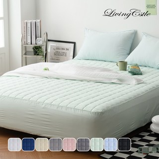 국산 리빙캐슬 누빔 모던코튼 순면 매트리스커버