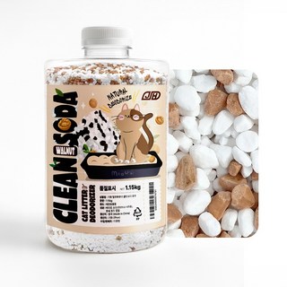 기화 고양이 모래 탈취제 클린소다 호두껍질, 1개, 1.15kg