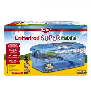 Kaytee CritterTrail SUPER Habitat 寬敞飼養籠 適合倉鼠、龍貓、兔子, 1個