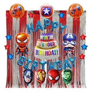 마블 헬륨 풍선 세트