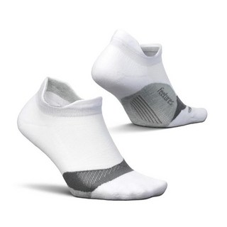 Feetures 엘리트 라이트 쿠션 노쇼 탭 발목 양말 1쌍, Medium, 뉴 화이트, 1개