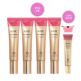 AHC 아이크림 시즌12 프리미어 앰플인 코어 리프팅 육각존 40ml 4개 12ml 1개 파우치증정