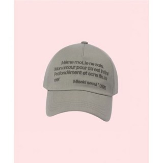 미세키서울 Misekiseoul quoTE 모자 캡모자 볼캡 야구모자 차콜 MSK252AC01CH 4067754