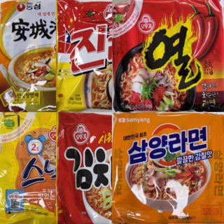 올따옴 멀티라면 안성5+진매5+열라면5+스낵5+김치4+삼양5, 1세트