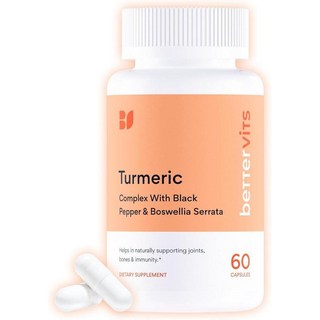 베러비츠 강황 터메릭 1000mg 블랙페퍼 보스웰리아 함유 Turmeric 캡슐 60정, 1개