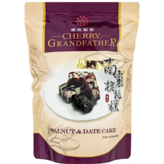 COSTCO 好市多 台灣 櫻桃爺爺 南棗核桃糕 680公克 全素 手工 核桃糕, 680g, 1個
