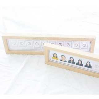 증명사진액자 10년액자 원목 우드 성장앨범 기념일 선물, 1개
