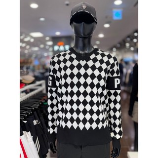 5F [신사] 파사디 골프 남성 아가일패턴 V넥 KP 스웨터 (2컬러) Q23FKP218M