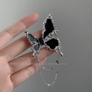 蝴蝶流蘇金屬胸針 ins設計感西裝胸花 高級感配飾