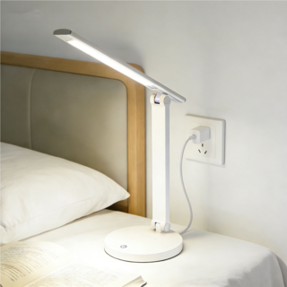 CIVILEE LED 스탠드 조명 학습용 블루라이트 차단 책상스탠드 독서등, 흰색