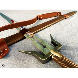 全金屬未開刃巫師3希里雅劍/全長126公分重量1.5公斤/含掛板/刀鞘有背帶/鏤空特殊造型/The Witcher 3, 1個