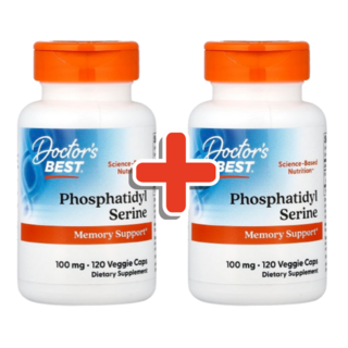 1+1 닥터스베스트 PS 포스파티딜세린 100mg 120베지 캡슐 세린 에이드 함유 2개, 120정