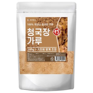 건강중심 국산 콩 100% 청국장 가루, 1개, 500g