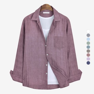 가이스토리 남자 빅사이즈 남방 남성 여름 시원한 린넨 출근룩 투로롤업셔츠