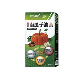 台酒生技 茄紅南瓜籽油軟膠囊 60顆入 香蕉雄蕊萃取 調整男性機能, 30個, 2顆