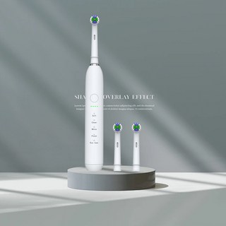 WILL SHOW 電動牙刷 多模式清潔 呵護牙齦, 白色, 1個, TYPE-C充電