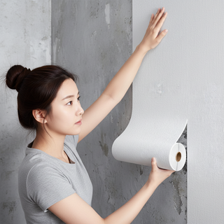 유피해피 곰팡이 습기방지 접착식 붙이는 단열 벽지, 유피 머드화이트