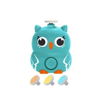 자동 전기 네일 트리머 안전한 소음 감소 공룡 휴대용 파일, 1개, 7. blue Owl