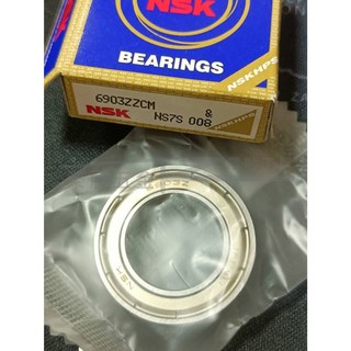 【榮展五金】NSK 6903ZZ 培林 17*30*7mm 滾珠軸承 雙面蓋培林 雙封閉鐵蓋軸承, 1個, NSK 6903ZZ培林(一個)