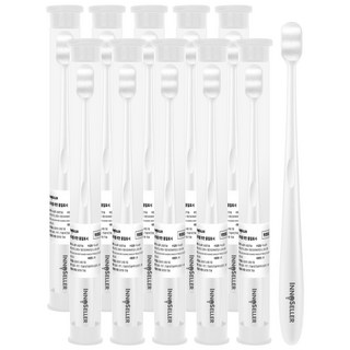 이노셀러 초미세 1만모 웨이브 화이트 솜털칫솔, 1세트, 10개입