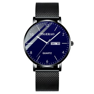 TIGERAO 男士石英錶 雙日曆防水潮流腕錶