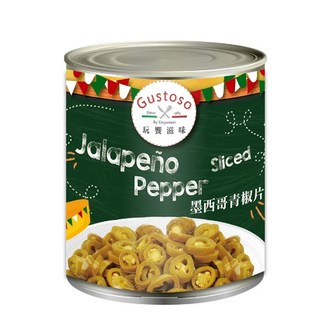 豐璽食品 Gustoso 墨西哥青辣椒片 2.8kg/罐, 1個, 青椒片