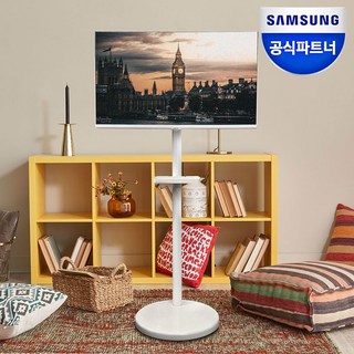 삼성전자 32인치 IPTV M5 스마트 모니터 S32CM501E 화이트+M5 전용스탠드 거치대 삼탠바이미 패키지, 모니터(화이트)+스탠드(블랙)