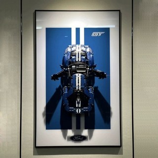 테크닉 자동차 벽걸이 장식 페라리 스포츠카 레고액자, 1개, 포드 GT 50x80