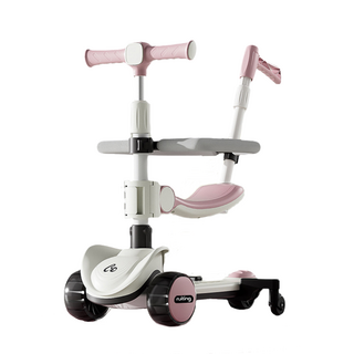 스타일닥터 2in1 킥보드클래식 유아킥보드 접이식킥보드 수동 두발킥보드, (퍼터+가드), 핑크색, 1개