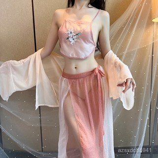 情趣內衣情趣睡衣情趣服內衣夜聽香情趣內衣性感古代漢服民國風刺繡睡衣純慾火辣製服誘惑套裝性感內衣