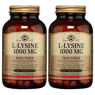 솔가 L-라이신 1000mg 타블렛, 100정, 2개