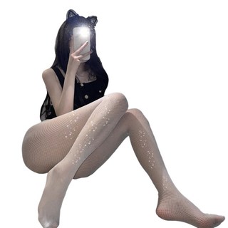 Wearshop玥兒 亮片 閃光漁網絲襪 A141