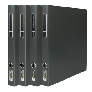 현풍 투명 프론티어 프리미엄 D링 바인더 A4 2cm, 01 검정, 20개