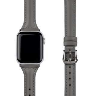 모할랩 애플워치 호환 슬림 가죽 버클 스트랩 + 보호필름, 04에토프, 45mm, 블루투스