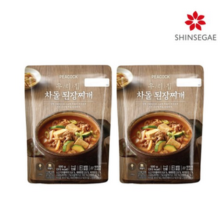 PEACOCK 피코크 우리집 차돌된장찌개 500g x 4입 일반포장, 2개