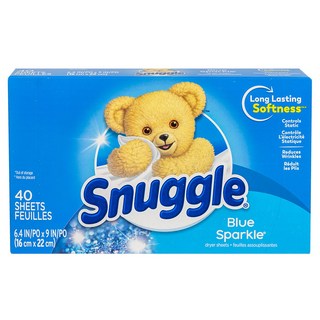 스너글 건조기시트 드라이시트 블루 스파클 본품, 1개, 40매입