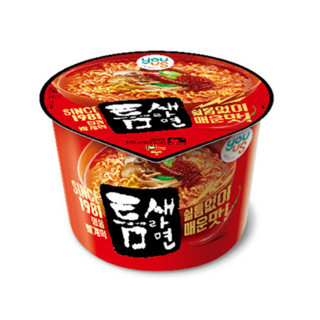 팔도 틈새라면 컵라면 1박스(16개입) 맵부심 빨계떡, 16개