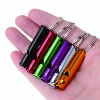 애견휘슬 호각 훈련 열쇠고리 하이킹 알람 호르라기, 1개, (BL00772)-골드