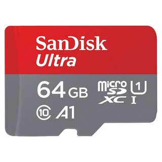 SanDisk 晟碟 Ultra microSDXC UHS-I A1 高速讀取記憶卡, 64GB, 1個