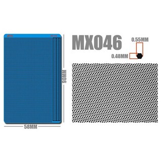 模式玩造 MX系列 金屬網格蝕刻片 鋼彈模型改造零件 金屬細節改造 網孔細節 (043 048), 1個, MX046