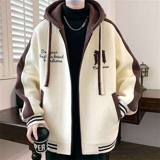 連帽夾克 春秋季新款 初高中學生帥氣寬鬆休閒棒球外套