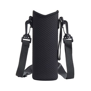 탈부착 어깨끈 물병주머니 물통 주머니 가방 파우치 커버 도시락 어린이집 어린이 초등 텀블러 500ml, 네이비, 1개