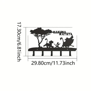 문짝지그 개 금속 홀더 벽걸이형 고리 블랙 메탈 정리대 행거 홈 데코, 01 TY006