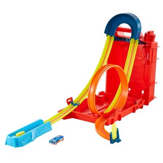 Hotwheels 風火輪 賽道組 彎道環狀 汽油桶加速器 行李箱 軌道玩具, 1個