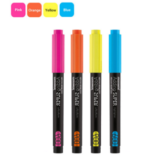 모나미 에딩슈퍼 600 형광펜 팩, 1팩, 3. 형광 기본