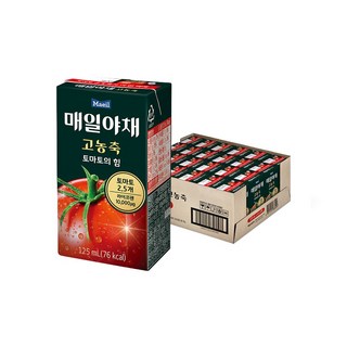 매일야채 고농축 토마토 주스 선물세트, 125ml, 24개