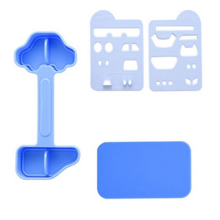 이홈베이킹 아네스트 자동차 주먹밥틀 4종 세트, 혼합, 4세트